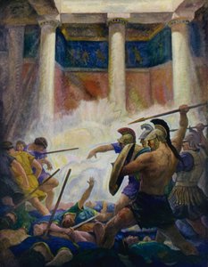 オデッセイ：求婚者の虐殺 作： Newell Convers Wyeth
